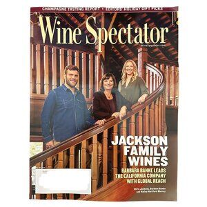 Wine Spectator Magazine December 15 2025 Jackson Family Wines Champagne Tasting